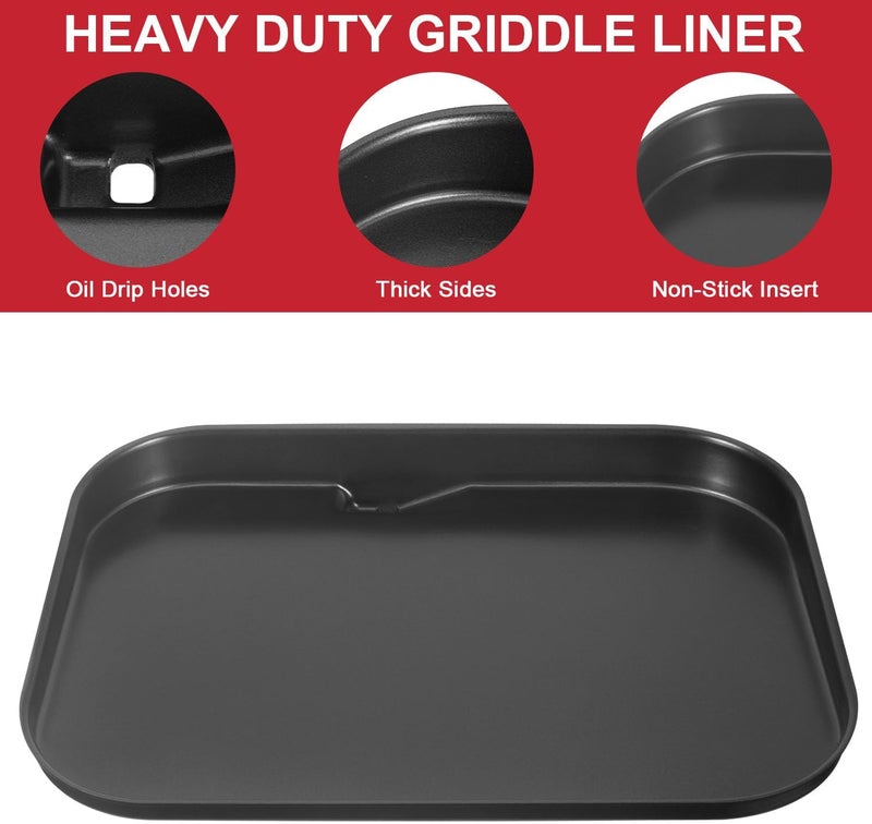 GLOWYE Griddle Plate and Rack for Ninja Woodfire Outdoor Grills OG700 Series, Non-Stick Flat Top Griddle Plate for Ninja XSKGRDPLT Woodfire OG701 OG751 Accessories, Insert - Image 5